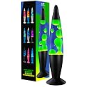 JAMBO 16" Beautiful Lamp- Blue with Yellow/Green Wax, Relaxing Liquid Lamp for Living Room Office Bedroom Adults Teens Kids, Magma Light, Night Light Nightlight, Home Decor