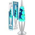 JAMBO 16" Beautiful Lamp- Blue with Yellow/Green Wax, Relaxing Liquid Light, Night Light Nightlight, Home Decor Living Room Office Bedroom Lamp for Adults Teens Kids, Magma Motion