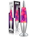 JAMBO 16" Beautiful Lamp- Purple with Pink Wax, Relaxing Liquid Light, Night Light Nightlight, Home Decor Living Room Office Bedroom Lamp for Adults Teens Kids, Magma Motion