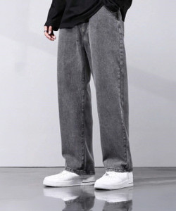 James Webb Loose Fit Men Grey Jeans