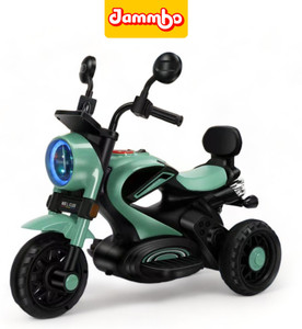 jammbo super harley kids by flipkart bis certified 1-5 years bike battery operated ride on green