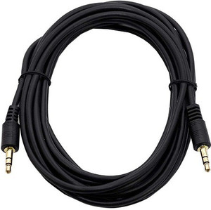 jamus  tv-out cable 3 meter 35mm stereo to 35mm stereo aux cable for speakersmobilelaptopshome theatersamplifiersmic stereo 3 m aux cable compatible with mobile laptop tablet mp3 gaming device black one cable