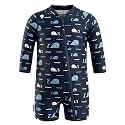JAN &amp; JUL Long Sleeve 1-pc UV Jumpsuit Rash Guard (Baby, Toddler)