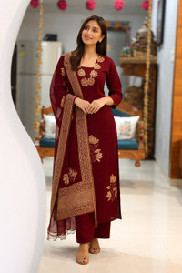JANARDAN Women Kurta Pant Dupatta Set
