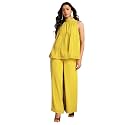 Janasya Women39s Chiffon Woven Design Gathered Co-Ord