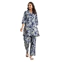 Janasya Women39s Pure Cotton Floral Printed Straight