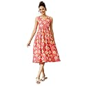 Janasya Women39s Pink Pure Cotton Floral Printed