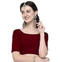 Janasya Women39s Plain Pure Cotton Stitched Blouse
