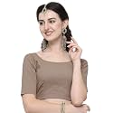 Janasya Women39s Plain Pure Cotton Stitched Blouse