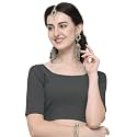 Janasya Women39s Plain Pure Cotton Stitched Blouse
