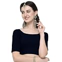 Janasya Women39s Plain Pure Cotton Stitched Blouse