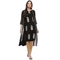 Janasya Women39s Poly Crepe Jacket Style A-line