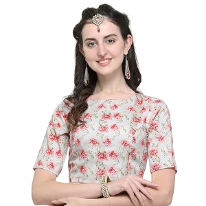Janasya Womens Poly Silk Digital Printed Saree