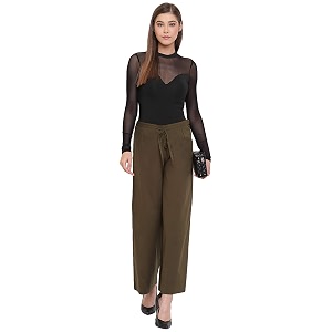 janasya women39s pure cotton palazzo pant
