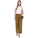 Janasya Women's Pure Cotton Palazzo Pant
