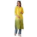 Janasya Women39s Pure Cotton Chikankari Embroidered Straight