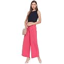 Janasya Women's Pure Cotton Palazzo Pant