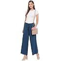 Janasya Women's Pure Cotton Palazzo Pant