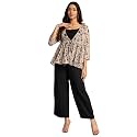 Janasya Women39s Solid Shoulder Strap Crop Top