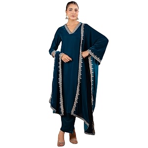 janasya women kurta with pant amp dupatta set