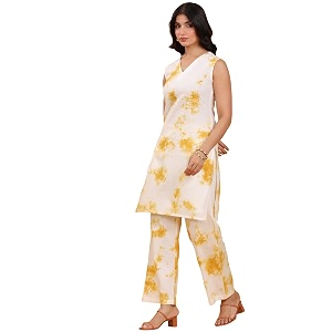 Janasya Women Pure Cotton Tie dye