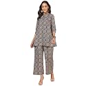 Janasya Women39s Pure Cotton Ethnic Motifs Printed