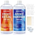 JANCHUN Epoxy Resin Kit 32oz, Bubble Free Crystal Clear Resin