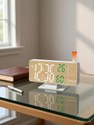 JANCOM Digital Multicolor, Digital Alarm Table Clock with Projector Display Snooze Function Clock
