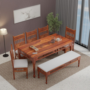 jangid Handicraft Premium Sheesham Wood 8 Seater