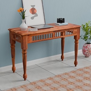 jangid handicraft solid sheesham wood console table for living room  wooden entryway table  side table for home amp office  traditional hallway table  rosewood honey finish