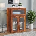 Jangid Handicrafts Solid Sheesham Wood Inverter Battery Cabinet | Single Battery Box | Solid Wood Inverter Battery Cabinet | Storage Cabinet | Electic Safety Box | Rosewood, Honey Finish