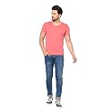 JANGOBOY Men39s Solid Half Sleeve V-Neck Cotton