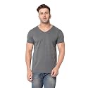 JANGOBOY Men39s Solid Half Sleeve V-Neck Cotton