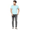 JANGOBOY Men39s Solid Half Sleeve V-Neck Cotton