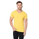 JANGOBOY Men39s Solid Half Sleeve V-Neck Cotton