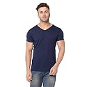 JANGOBOY Men39s Solid Half Sleeve V-Neck Cotton