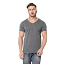 JANGOBOY Men39s Solid Half Sleeve V-Neck Cotton