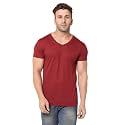 JANGOBOY Men39s Solid Half Sleeve V-Neck Cotton