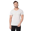 JANGOBOY Men39s Solid Half Sleeve V-Neck Cotton