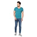 JANGOBOY Men39s Solid Half Sleeve V-Neck Cotton