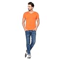 JANGOBOY Men39s Solid Half Sleeve V-Neck Cotton