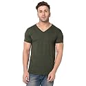JANGOBOY Men39s Solid Half Sleeve V-Neck Cotton