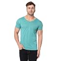 JANGOBOY Men39s Solid Half Sleeve V-Neck Cotton