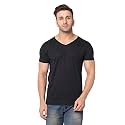 JANGOBOY Men39s Solid Half Sleeve V-Neck Cotton