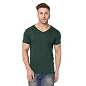 JANGOBOY Men39s Solid Half Sleeve V-Neck Cotton