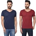 JANGOBOY Men39s V-Neck Cotton T-Shirt Pack of