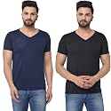 JANGOBOY Men39s V-Neck Cotton T-Shirt Pack of