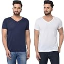 JANGOBOY Men39s V-Neck Cotton T-Shirt Pack of