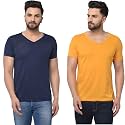 JANGOBOY Men39s V-Neck Cotton T-Shirt Pack of