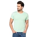 JANGOBOY Men39s V Neck Half Sleeve Cotton